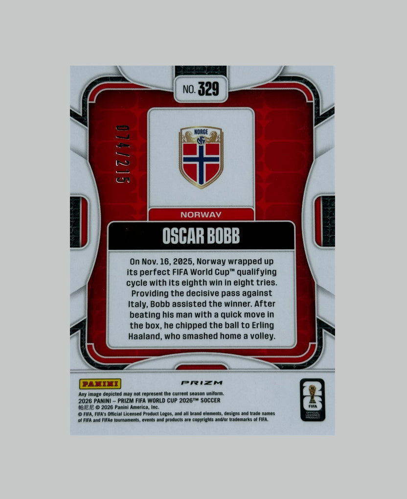 Panini Prizm World Cup 2026 Oscar Bobb 074/215