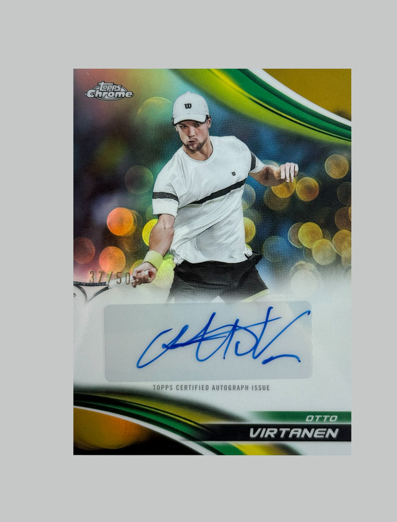 Topps Chrome Tennis 2025 Otto Virtanen 37/50 Auto