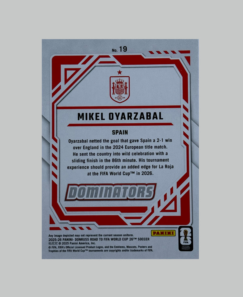 Panini Donruss Road to World Cup 2025-26 Mikel Oyarzabal Dominators 31/99
