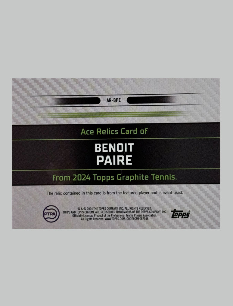 Topps Graphite Tennis Benoit Paire 07/15 Relic