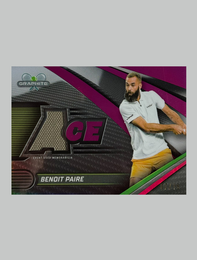 Topps Graphite Tennis Benoit Paire 07/15 Relic