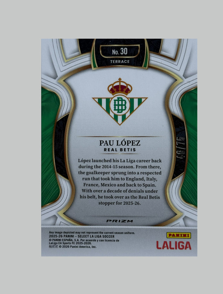Panini Select La Liga 2025-26 Pau Lopez 46/75