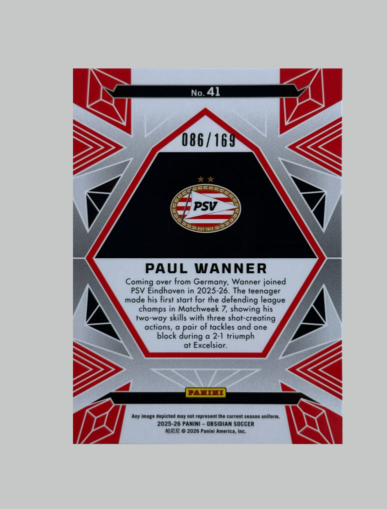 Panini Obsidian Paul Wanner 086/169