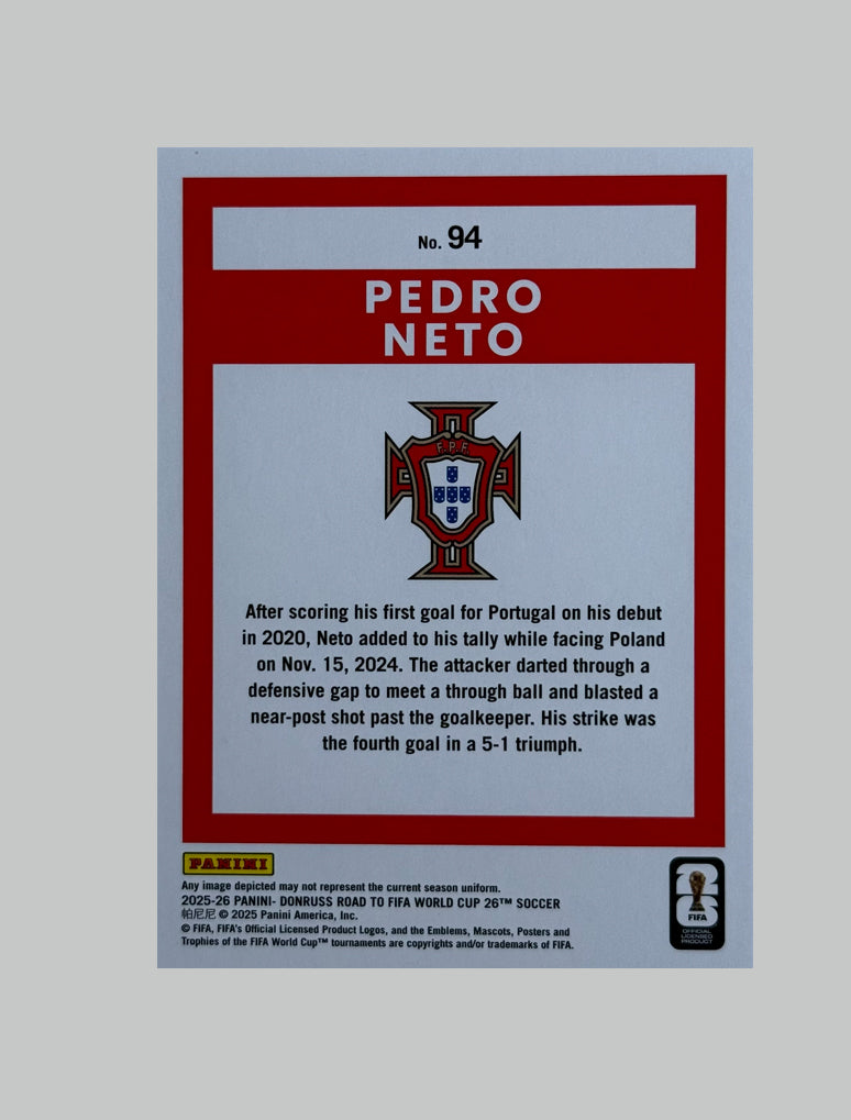 Panini Donruss Road to World Cup 2025-26 Pedro Neto 135/199