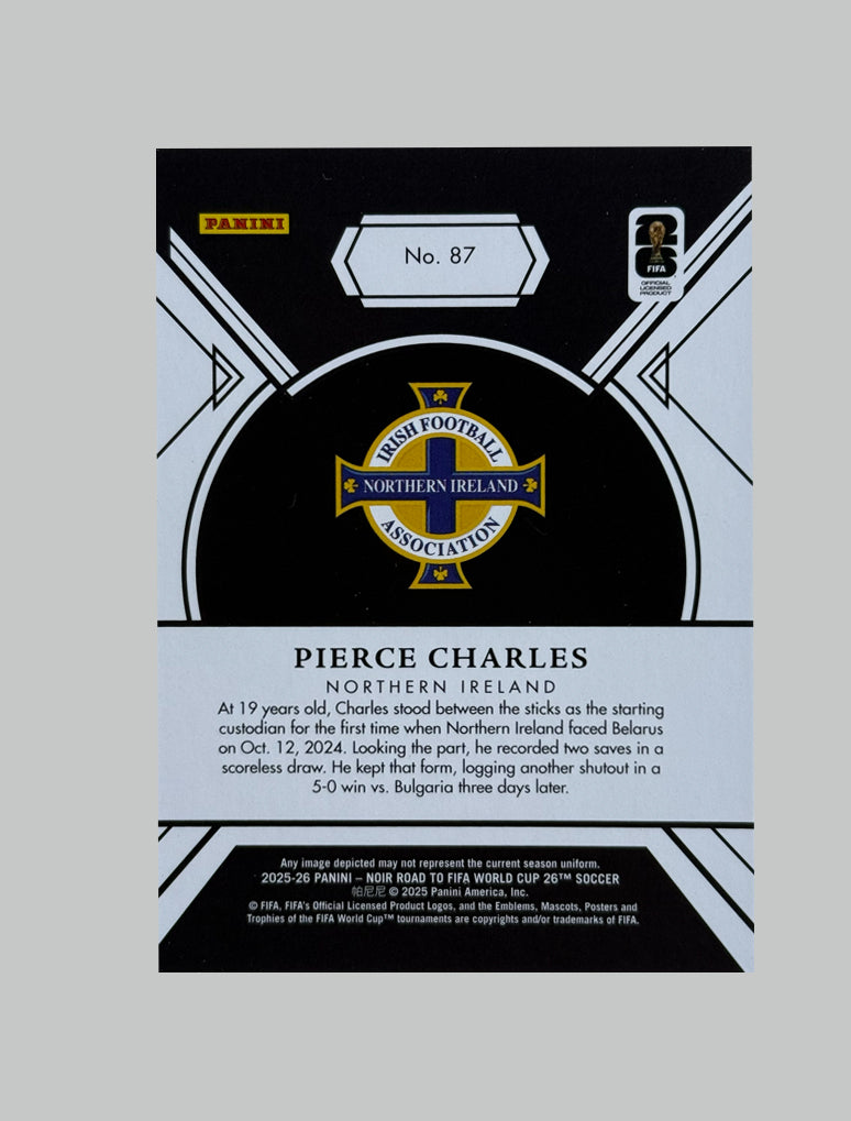 Panini Noir 2025-26 Pierce Charles (RC) 94/99