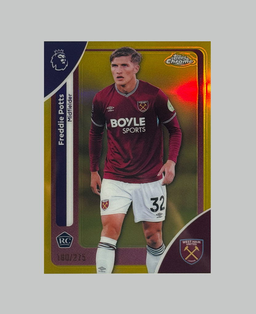 Topps Chrome Premier League 2026 Freddie Potts (RC) 180/275