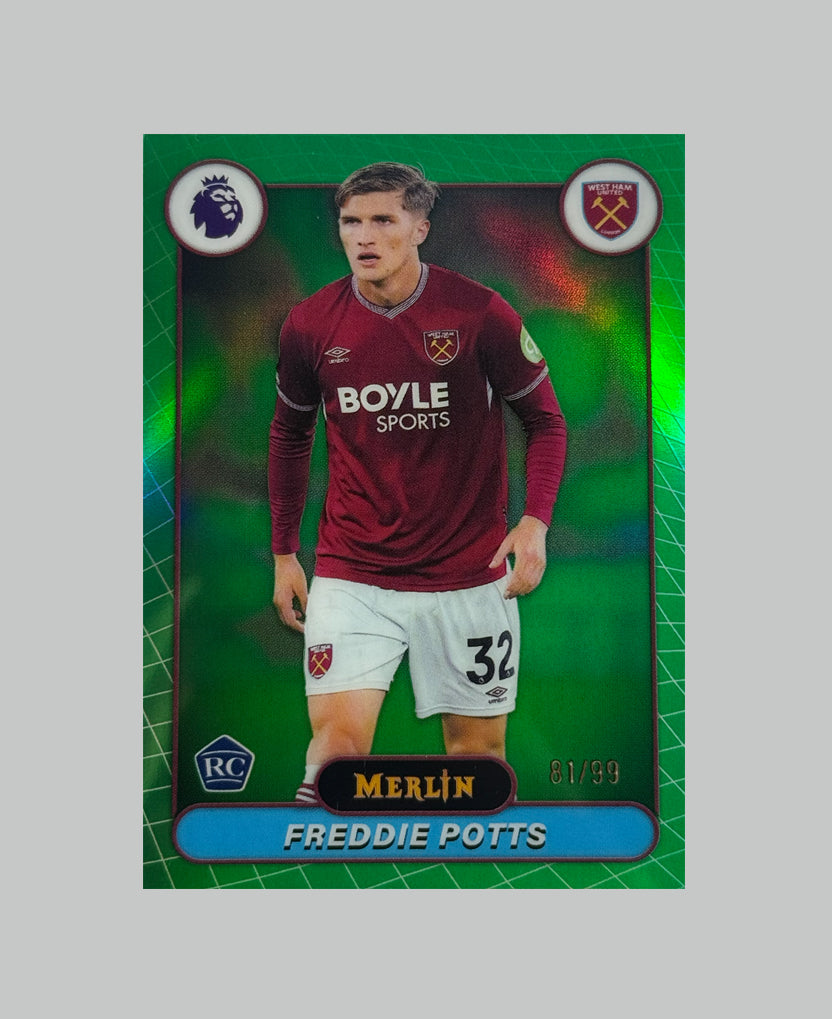 Topps Merlin Premier League 2025-26 Freddie Potts (RC) 81/99