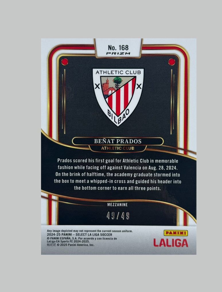 Panini Select La Liga 2024-25 Benat Prados (RC) 49/49