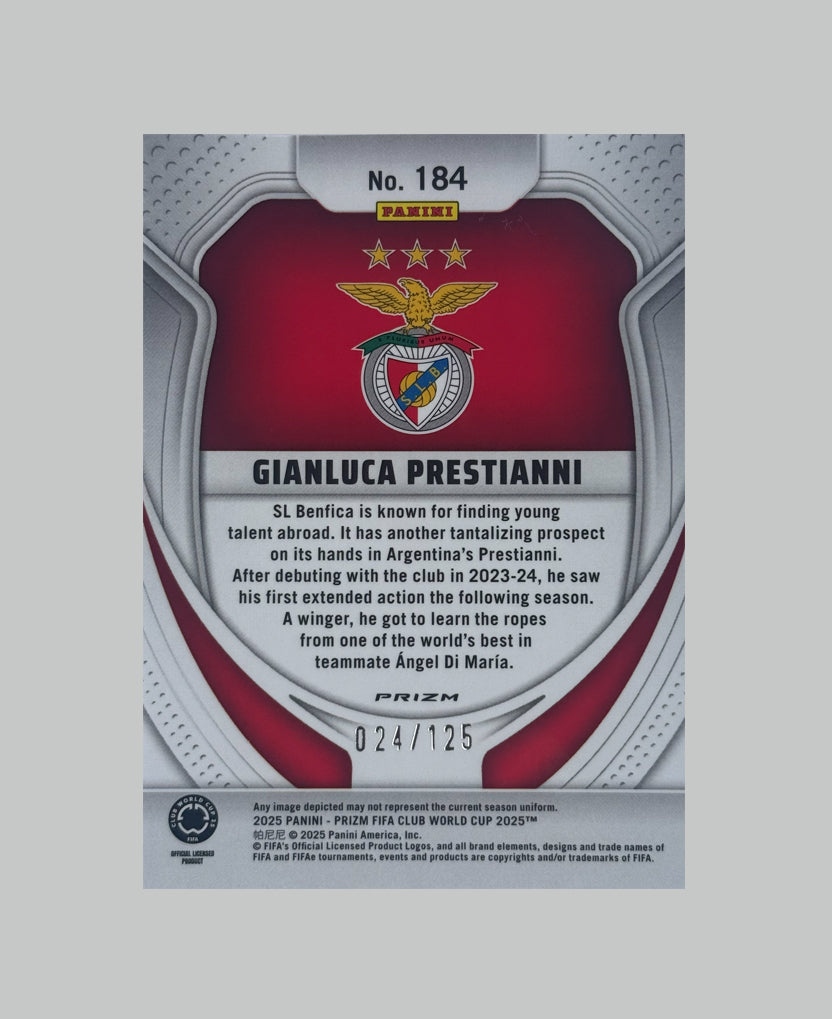 Panini Prizm Club World Cup Gianluca Prestiani (RC) 024/125