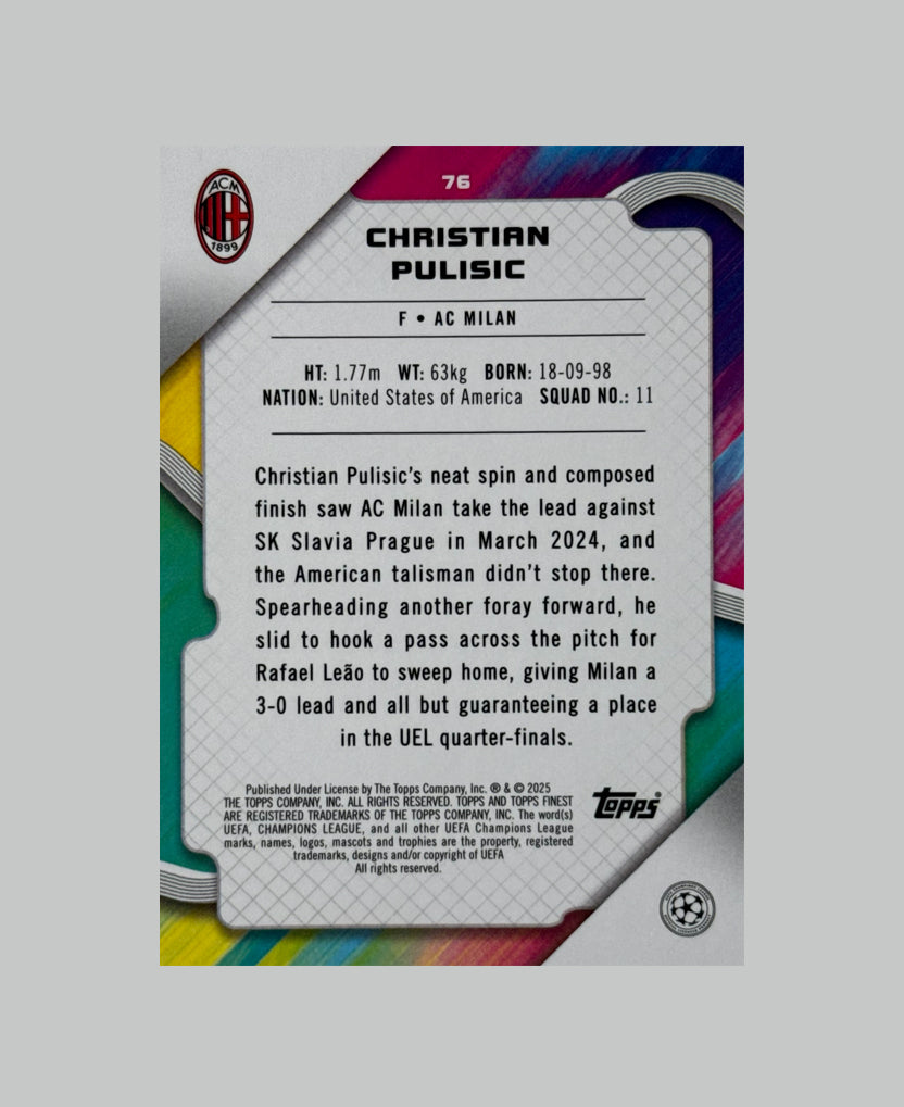 Topps Finest UCC 2024-25 Christian Pulisic 247/275