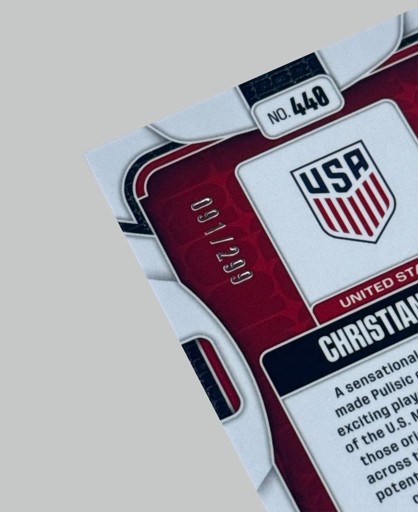 Panini Prizm World Cup 2026 Christian Pulisic 091/299