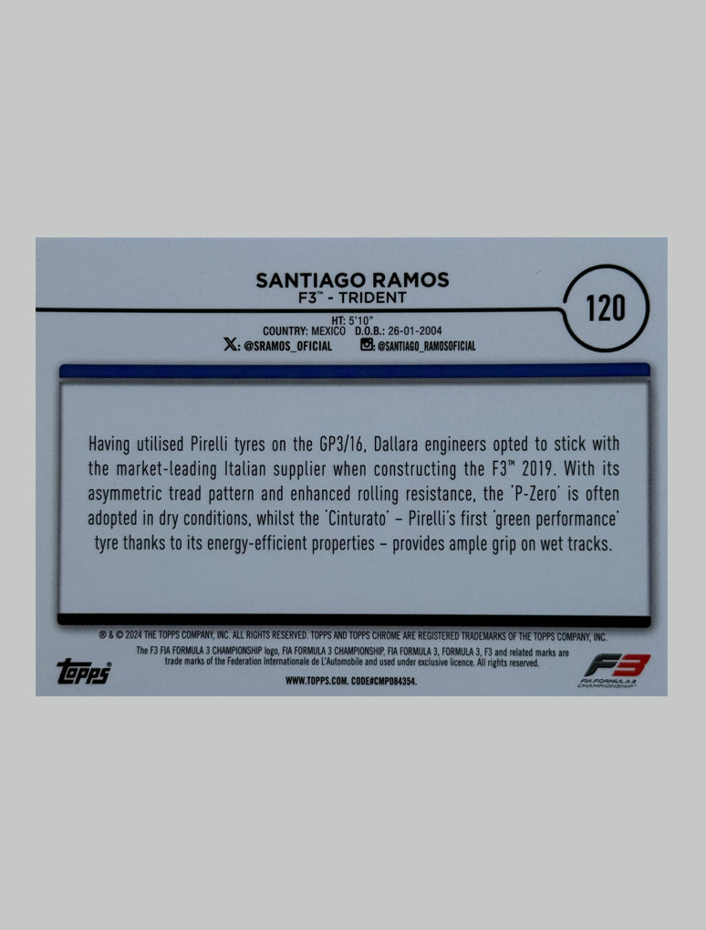 Topps Chrome F1 2024 Santiago Ramos 096/199