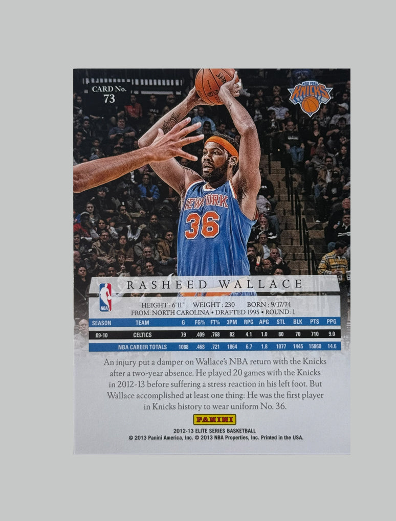 Panini Elite Series 2012-13 Rasheed Wallace 242/275
