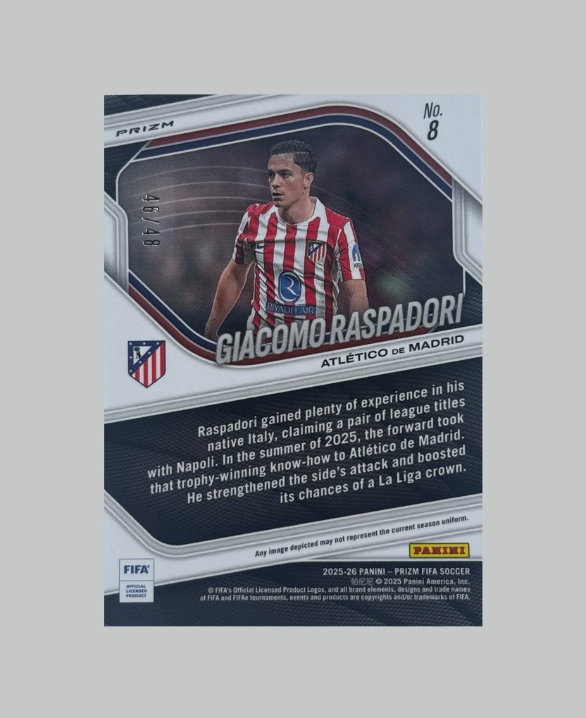 Panini Prizm FIFA 2025-26 Giacomo Raspadori 46/48