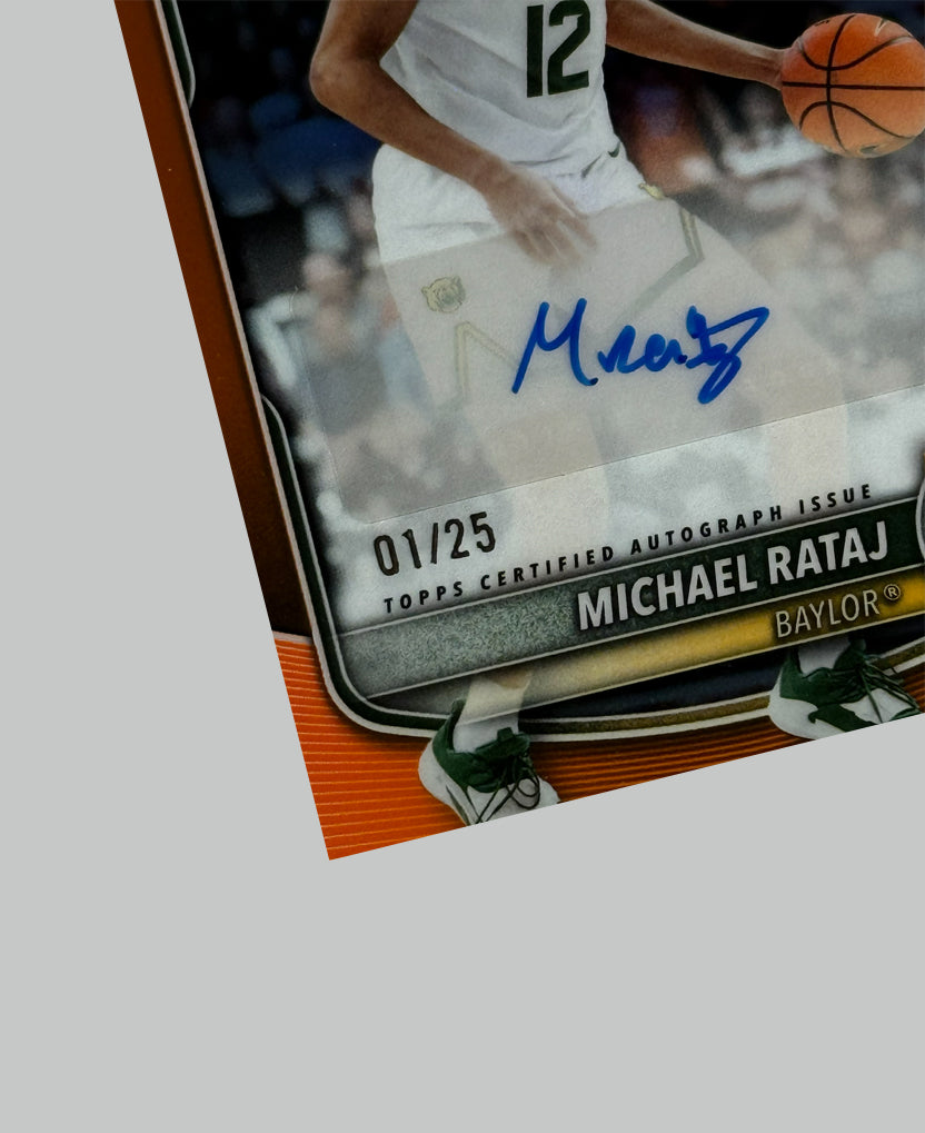 Topps Bowman U 2025-26 Michael Rataj 1st 01/25 Auto