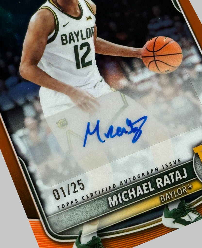 Topps Bowman U 2025-26 Michael Rataj 1st 01/25 Auto