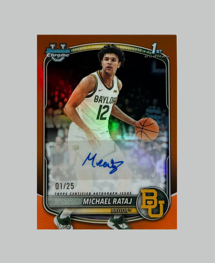 Topps Bowman U 2025-26 Michael Rataj 1st 01/25 Auto