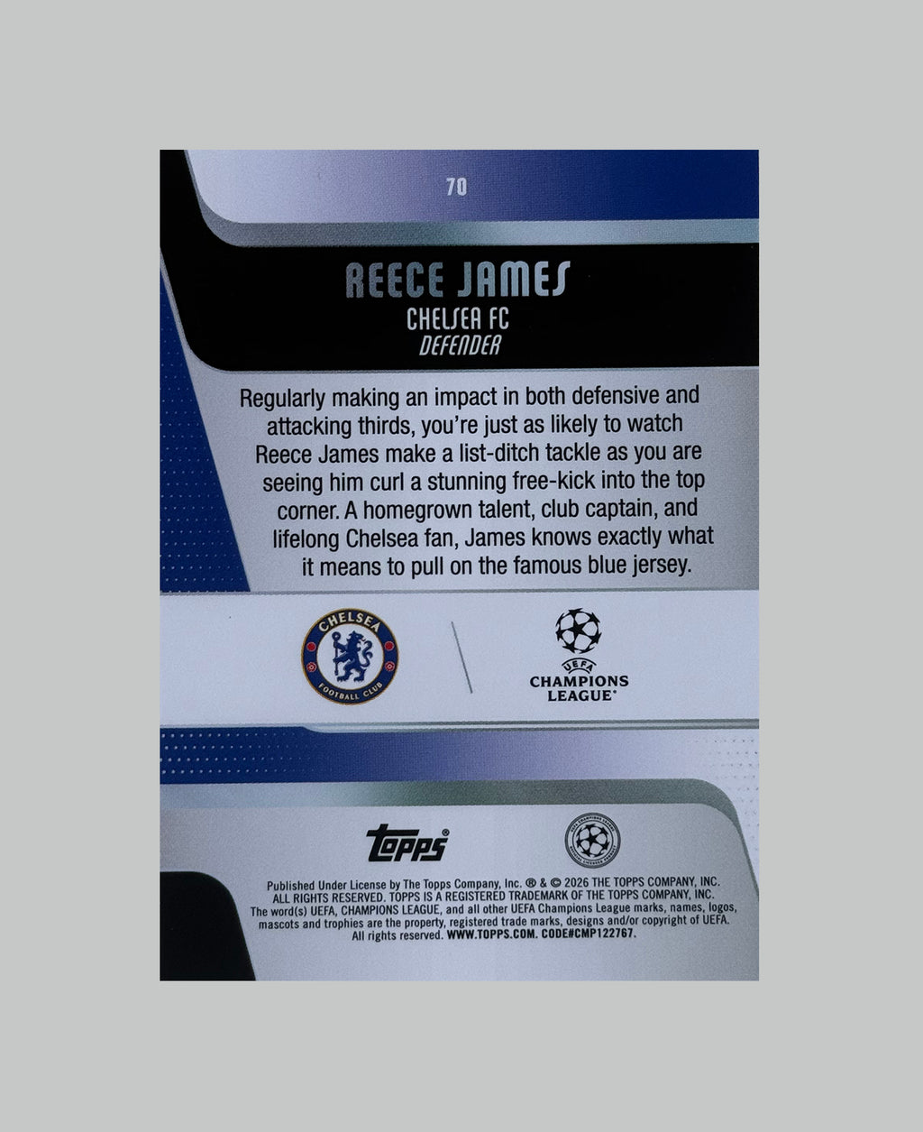 Topps UCC 2025-26 Reece James 147/250