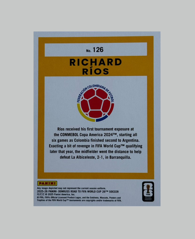 Panini Donruss Road to World Cup 2025-26 Richard Rios 95/99