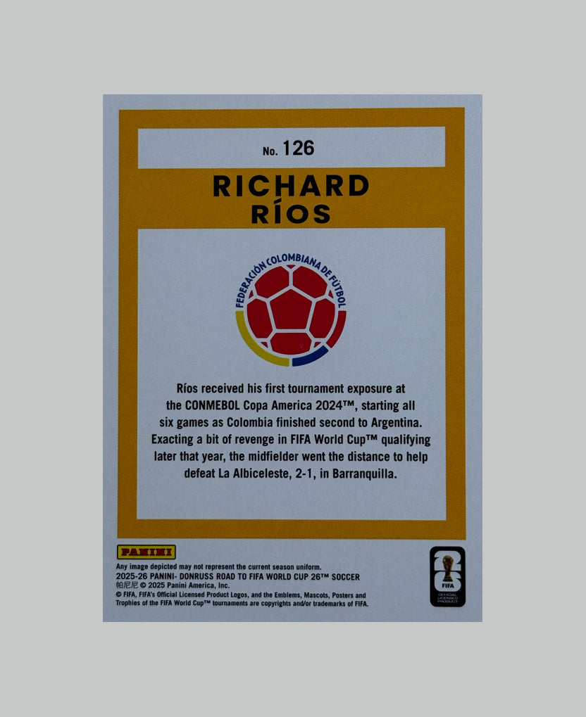 Panini Donruss Road to World Cup 2025-26 Richard Rios 60/99