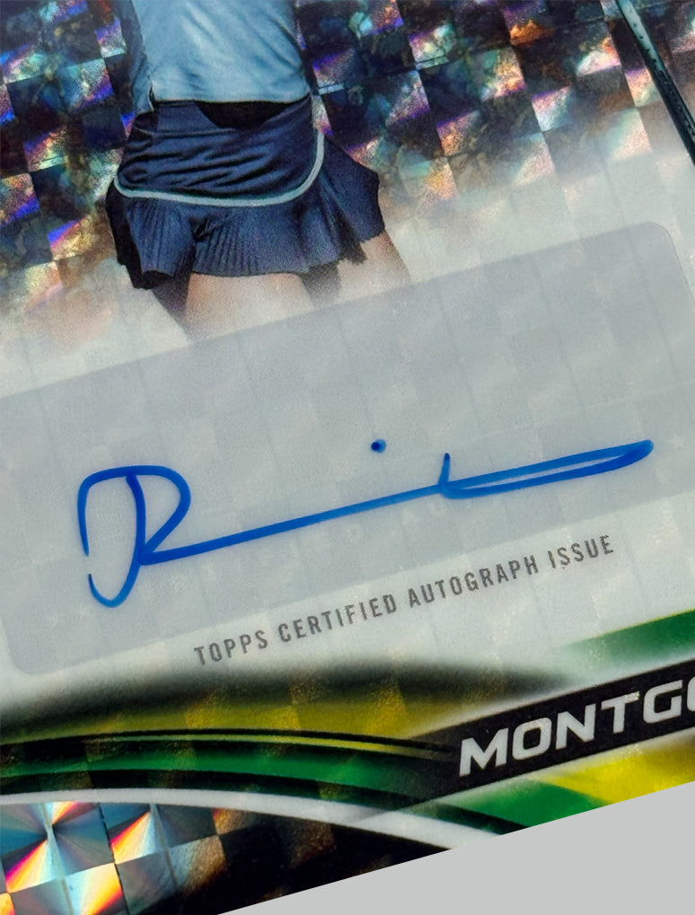 Topps Chrome Tennis 2025 Robin Montgomery Geometric Refractor Auto