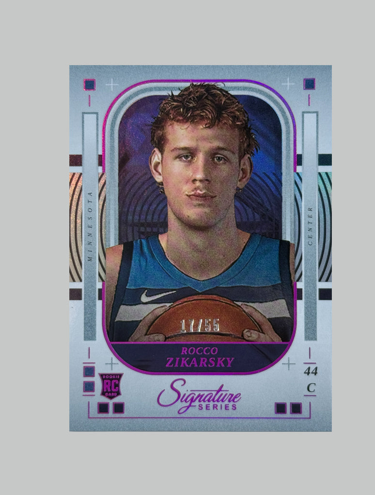 Panini Signature Series 2025-26 Rocco Zikarsky (RC) 17/55
