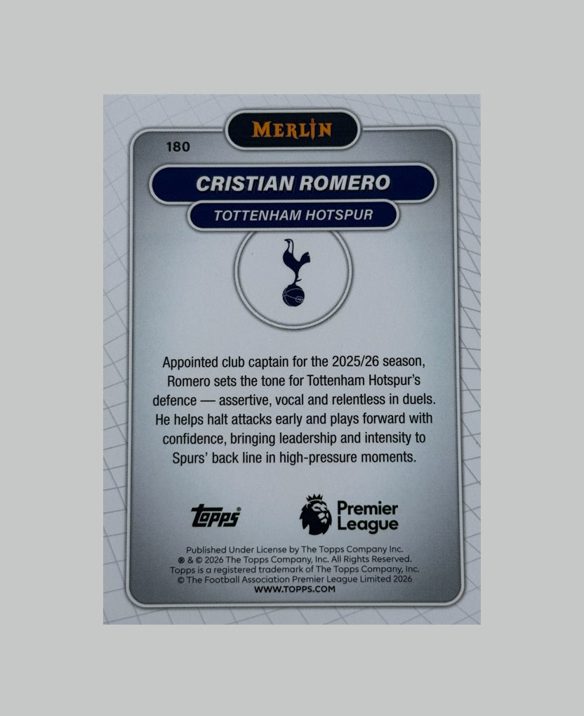 Topps Merlin Premier League 2025-26 Cristian Romero 149/150
