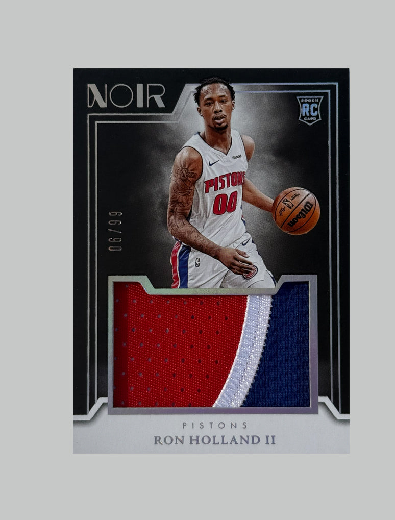 Panini Noir 2024-25 Ron Holland II (RC) 06/99 Relic