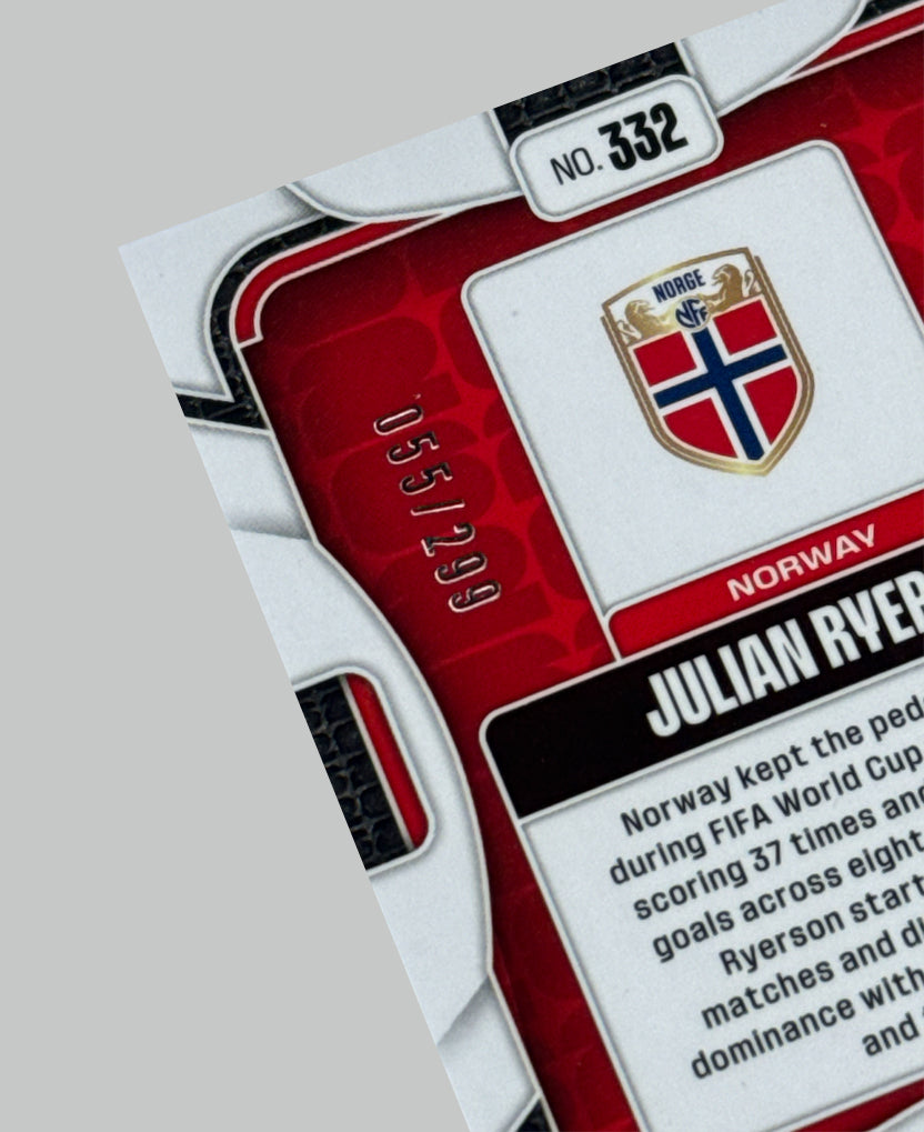 Panini Prizm World Cup 2026 Julian Ryerson 055/299