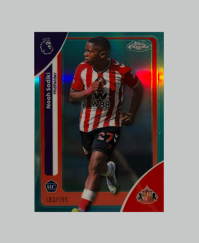 Topps Chrome Premier League 2026 Noah Sadiki (RC) 183/199