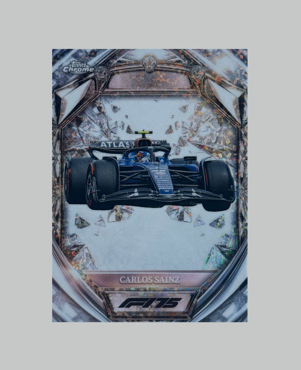 Topps Chrome F1 Carlos Sainz Diamond 75th Anniversary