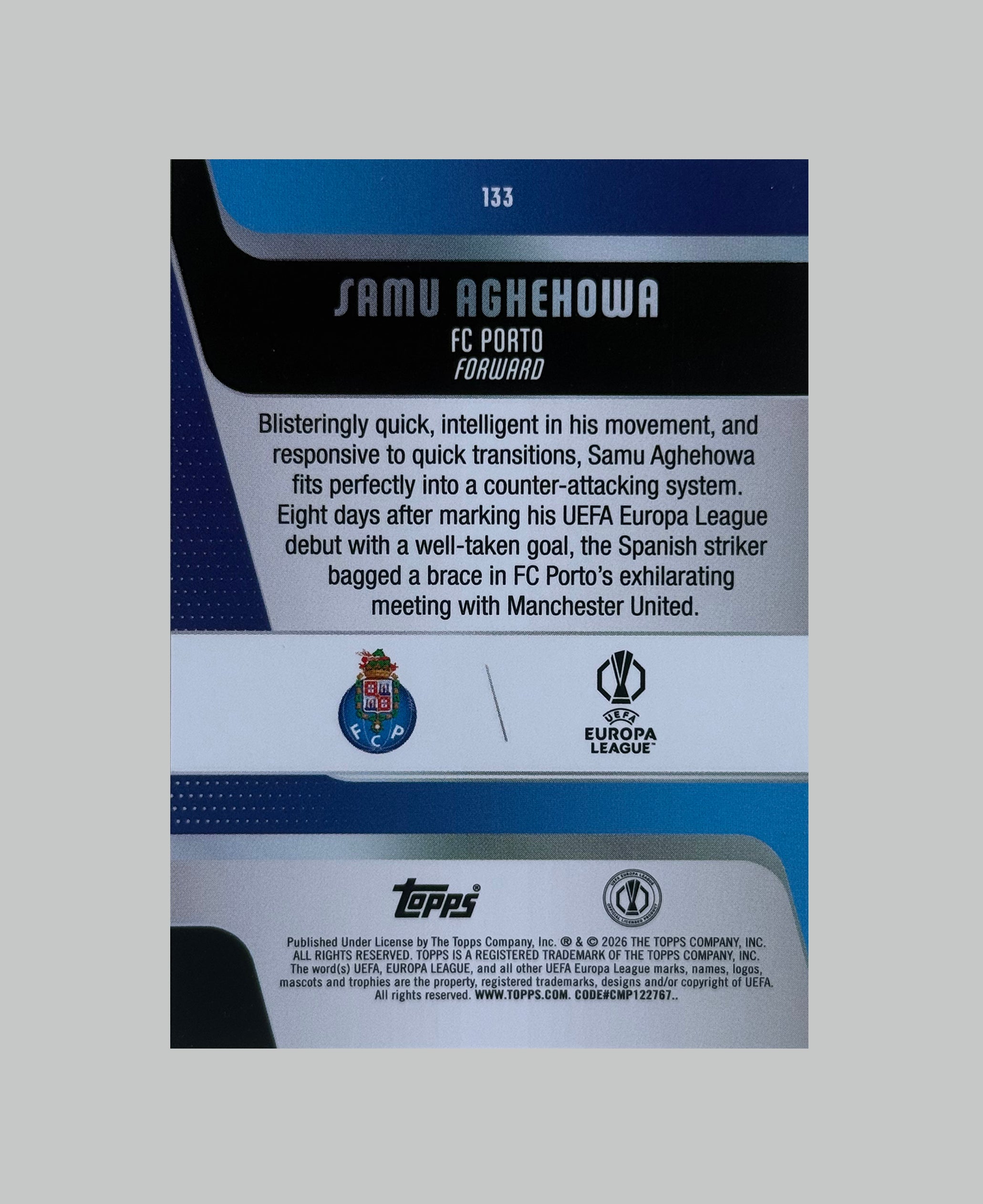Topps UCC 2025-26 Samu Aghehowa 131/250