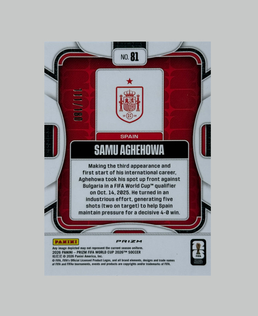 Panini Prizm World Cup 2026 Samu Aghehowa 111/180