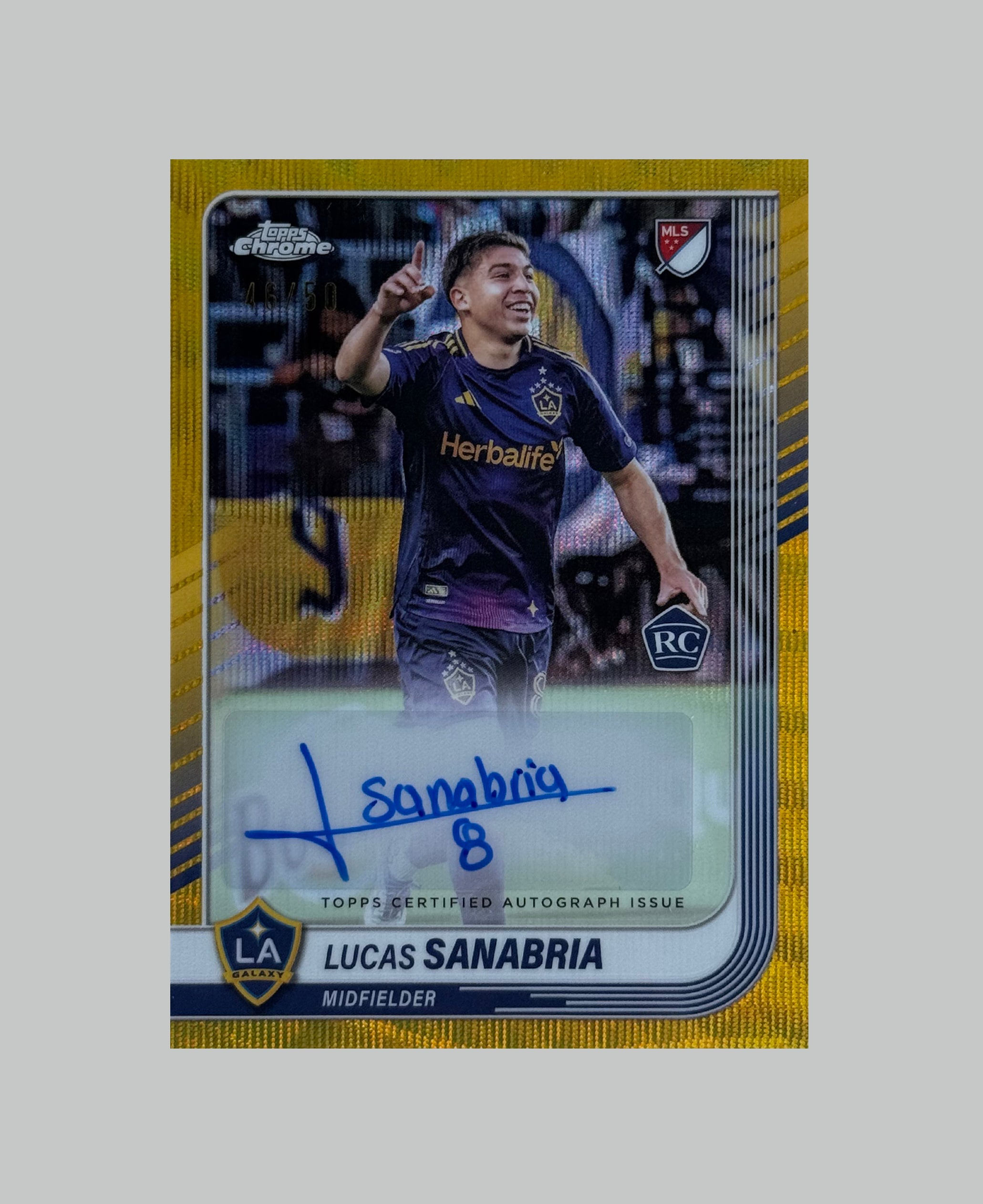 Topps Chrome MLS 2025 Lucas Sanabria (RC) Auto 46/50