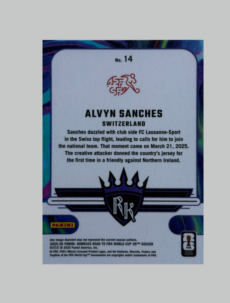 Panini Donruss Road to World Cup 2025-26 Alvyn Sanches Rookie Kings 195/199