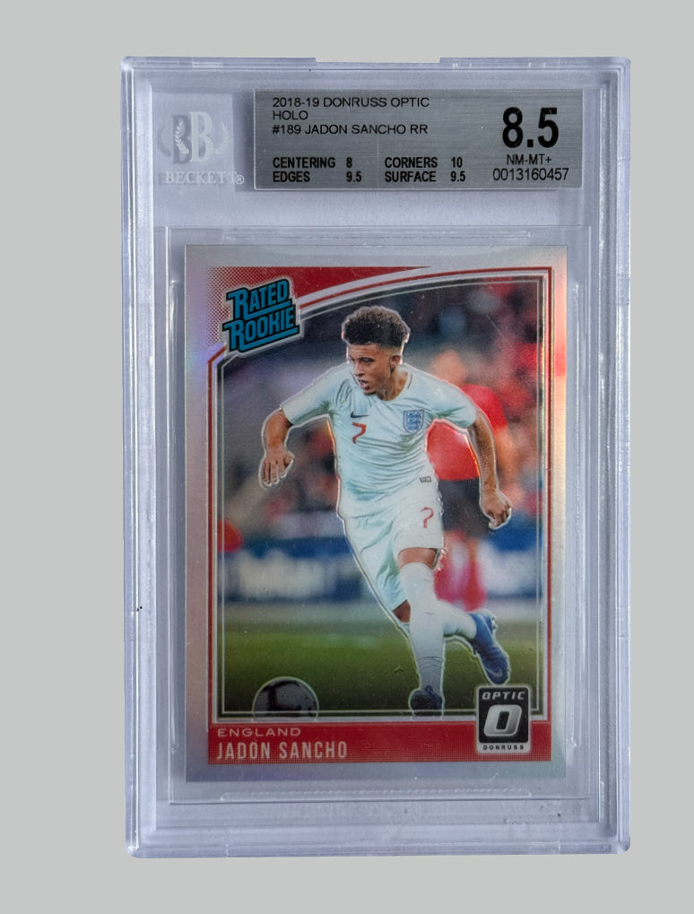 Panini Donruss Optic 2018-19 Jadon Sancho Beckett 8.5 NM-MT+