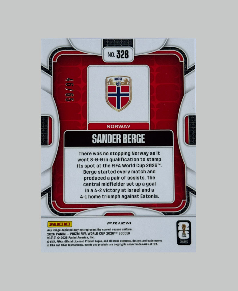 Panini Prizm World Cup 2026 Sander Berge 46/65