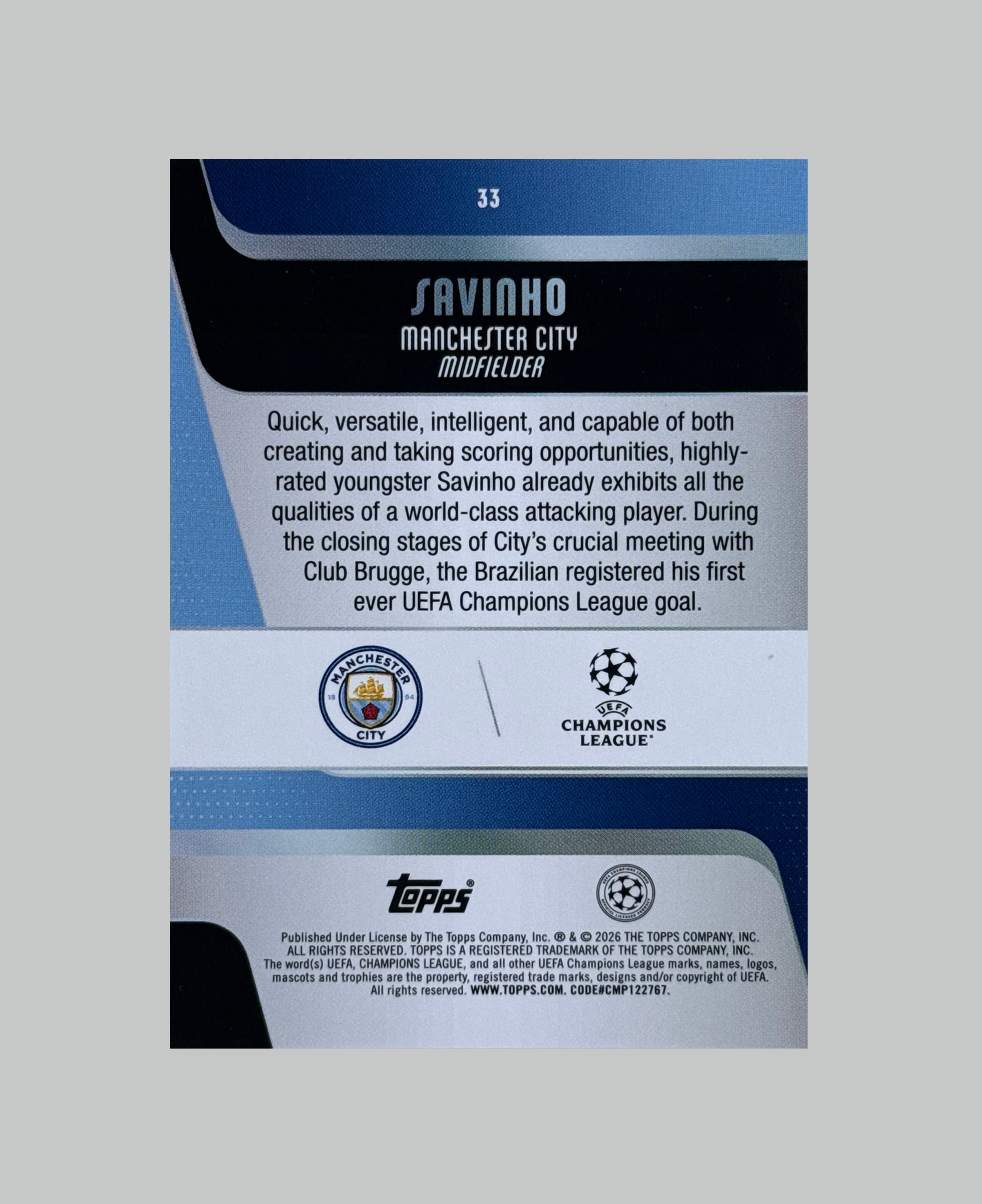 Topps UCC 2025-26 Savinho 075/150