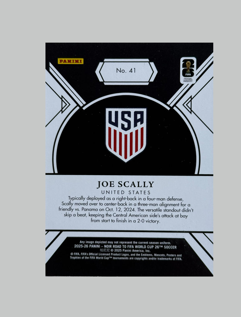 Panini Noir 2025-26 Joe Scally 39/99 Joe Scally 39/99