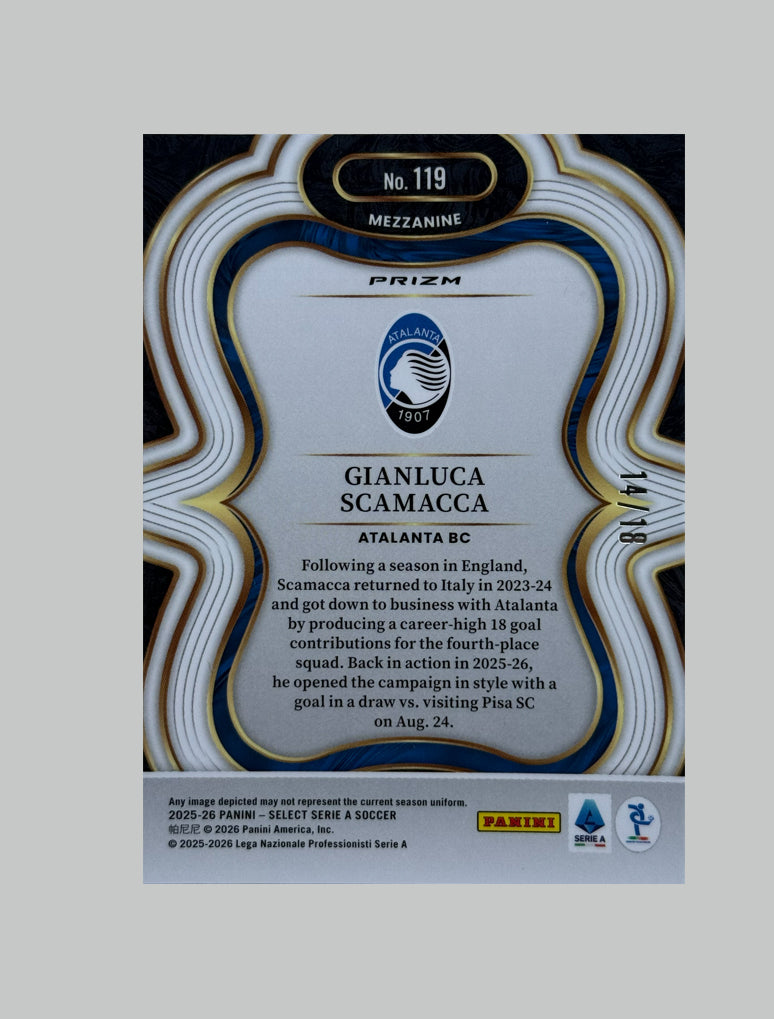 Panini Select Serie A 2025-26 Gianluca Scamacca 14/18