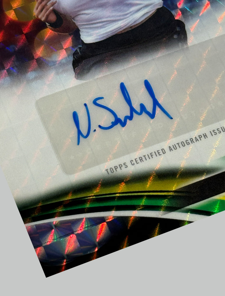 Topps Chrome Tennis 2025 Nastasja Schunk Geometric Refractor Auto