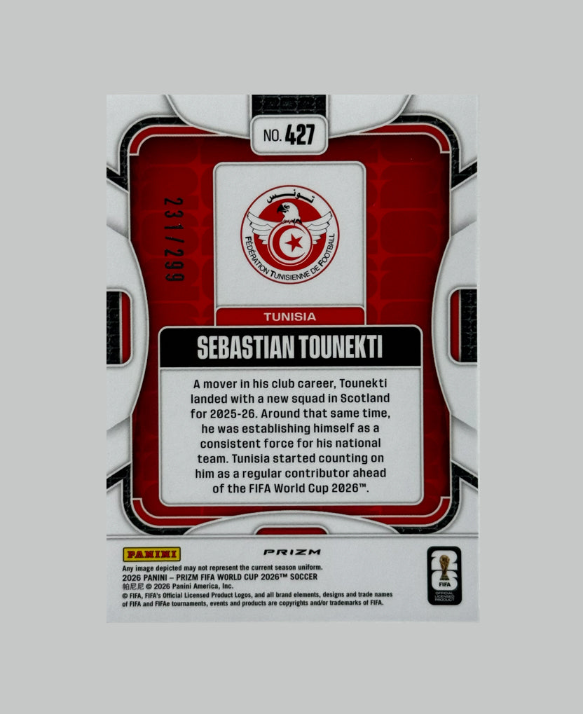 Panini Prizm World Cup 2026 Sebastian Tounekti (RC) 231/299