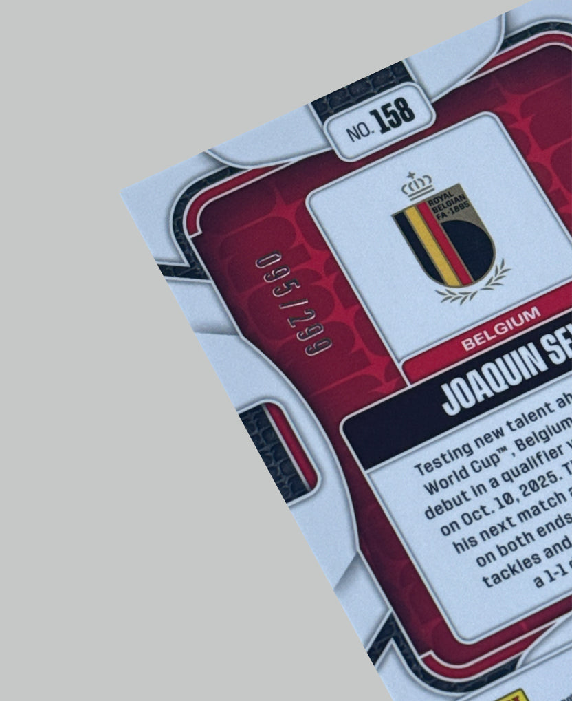 Panini Prizm World Cup 2026 Joaquin Seys (RC) 095/299