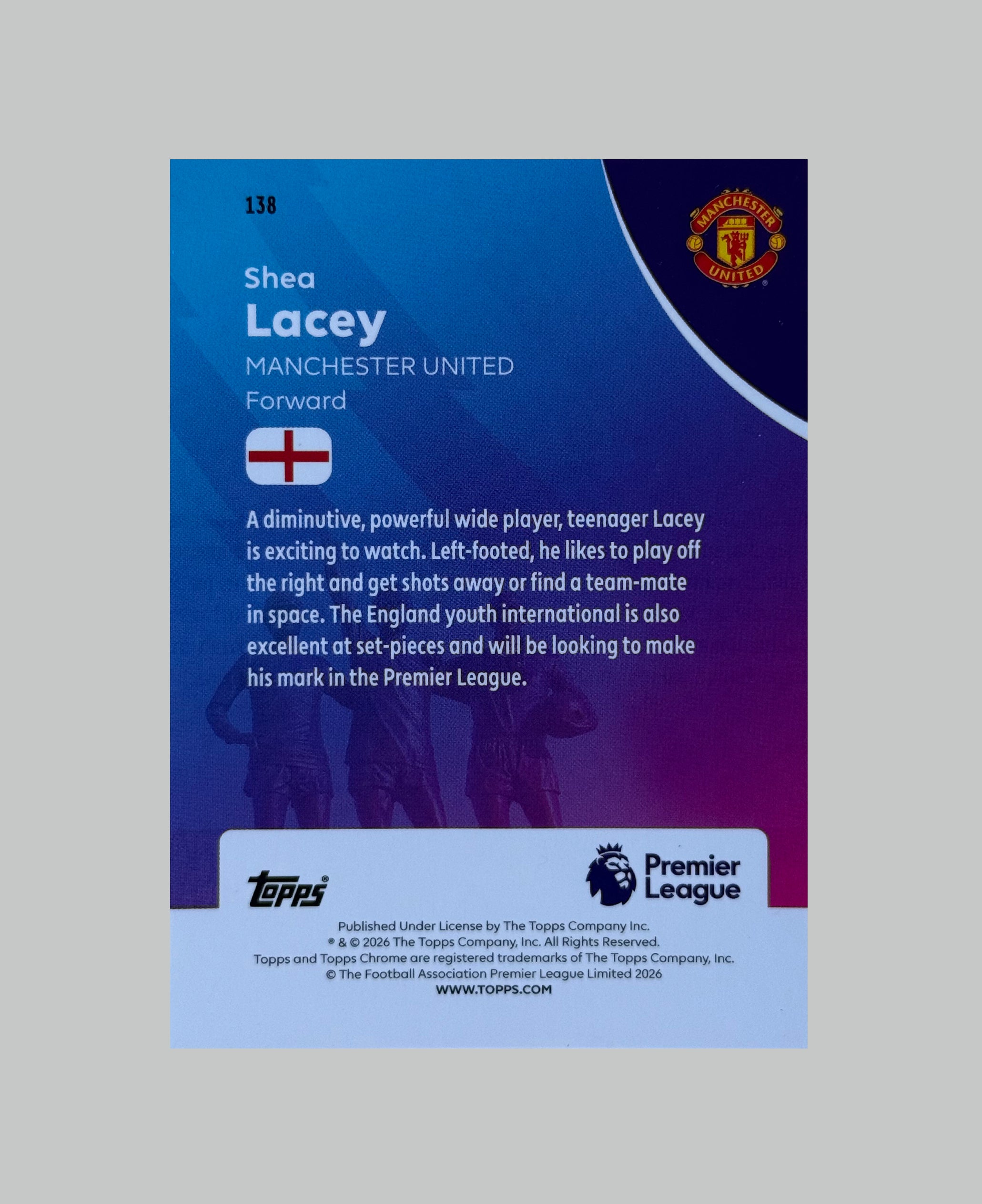 Topps Chrome Premier League 2026 Shea Lacey (RC)