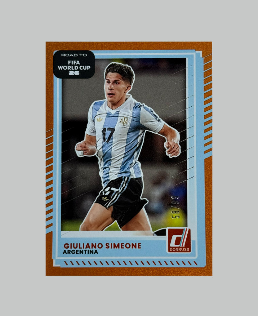 Panini Donruss Road to World Cup 2025-26 Giuliano Simeone 58/99