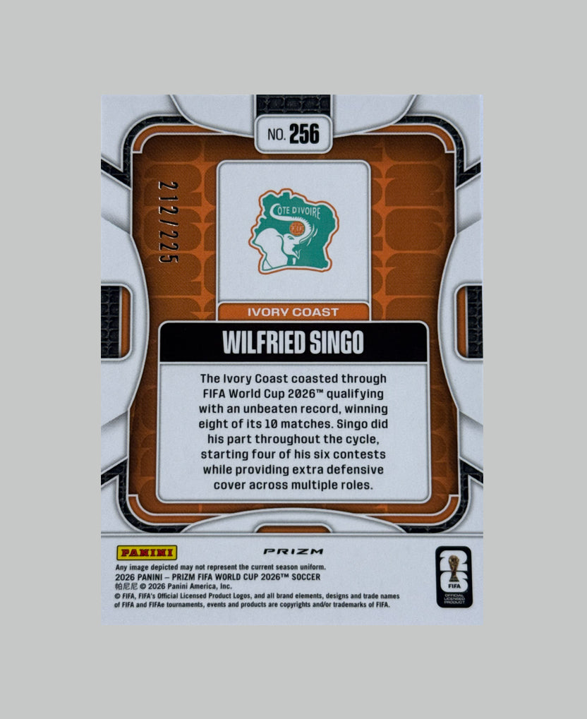 Panini Prizm World Cup 2026 Wilfried Singo 212/225