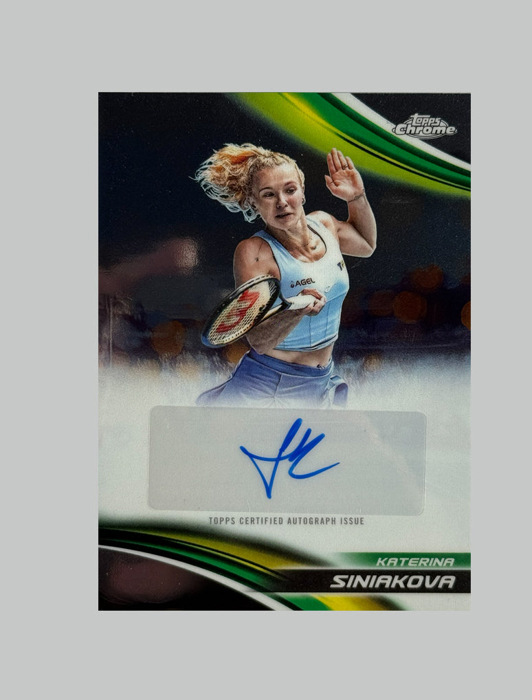 Topps Chrome Tennis 2025 Katerina Siniakova Auto