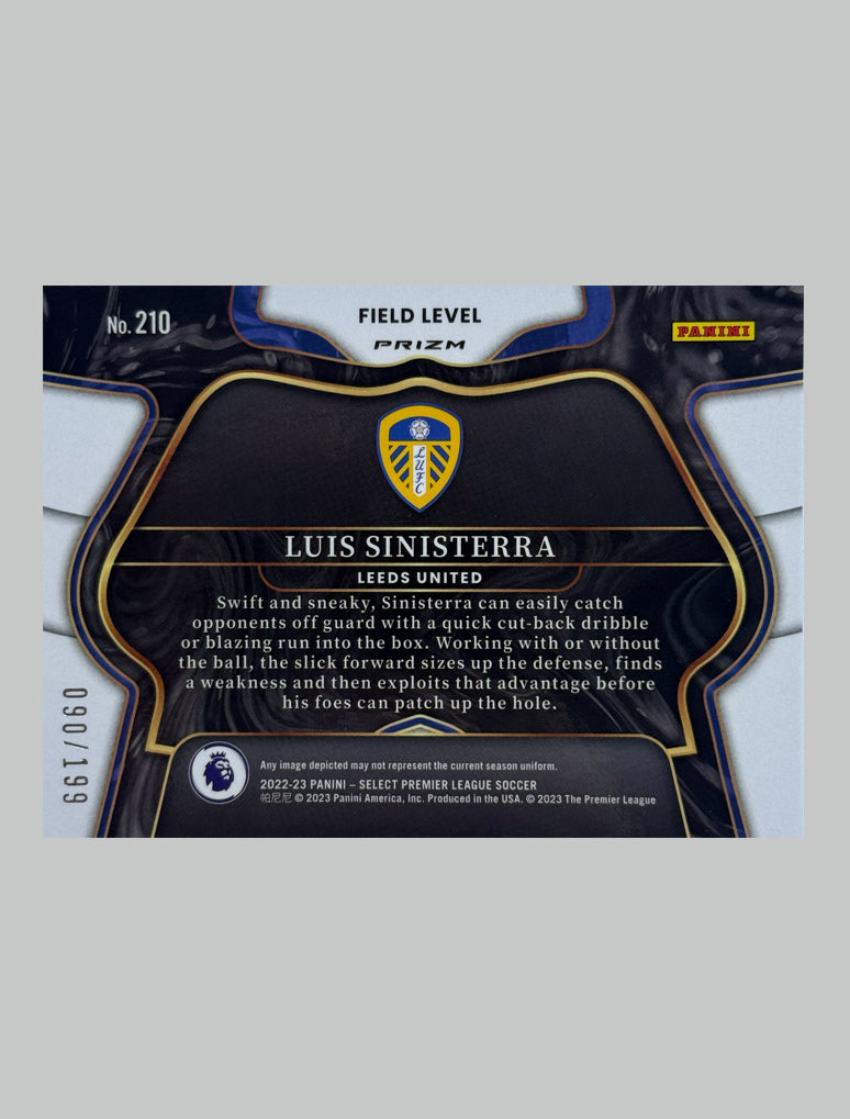 Panini Select Premier League 2022-23 Luis Sinisterra (RC) 090/199