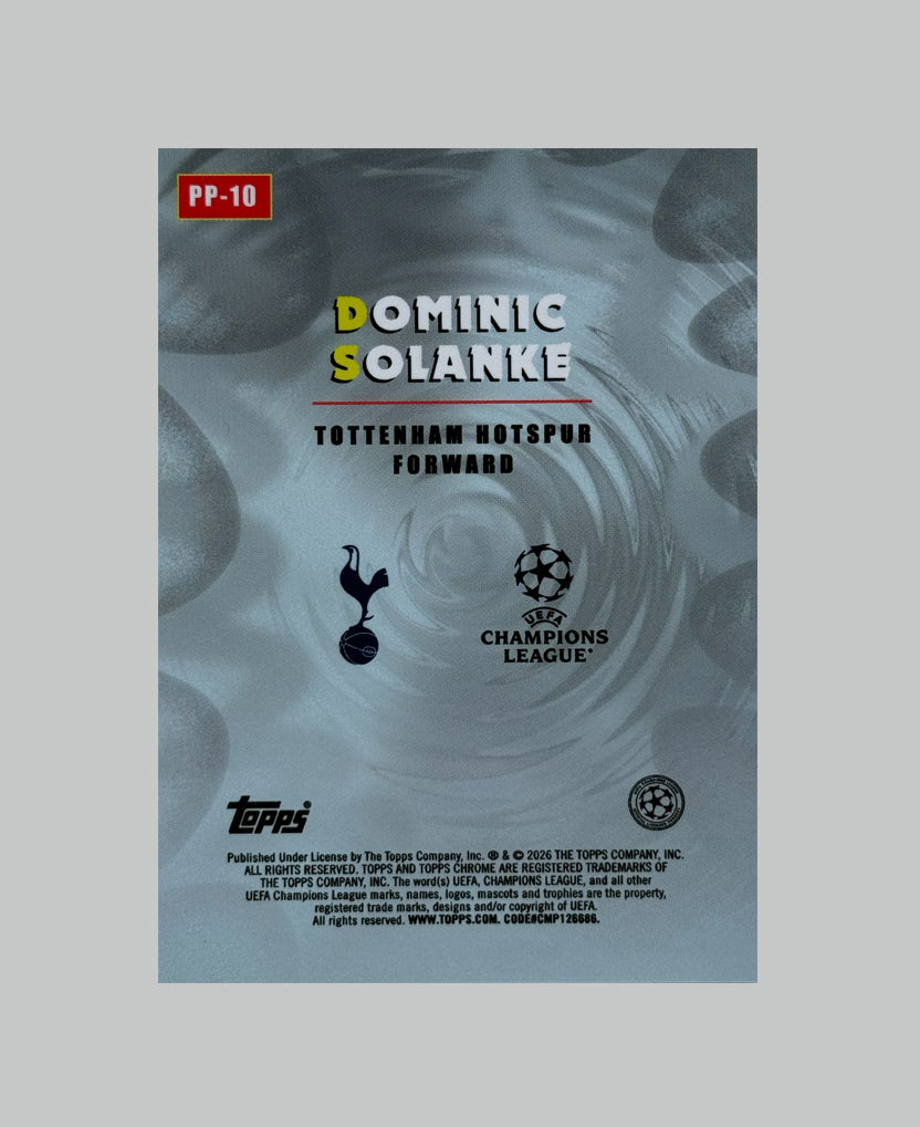 Topps Chrome UCC 2025-26 Dominic Solanke Power Players 52/75 Logofractor