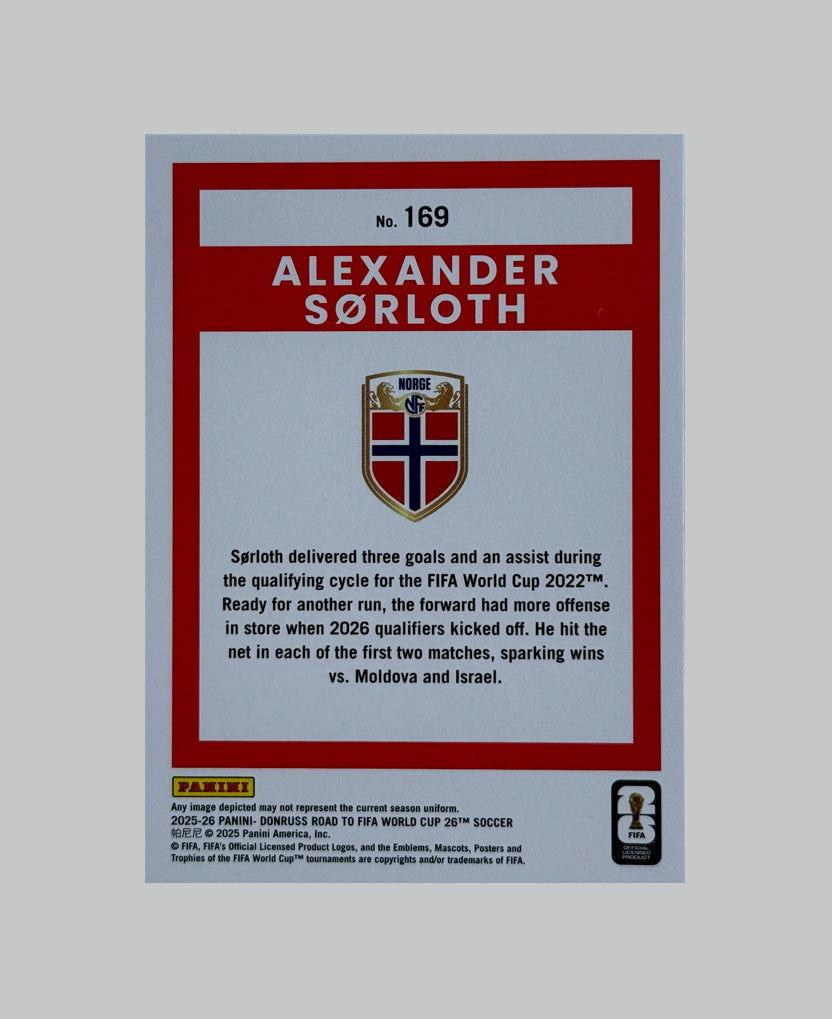 Panini Donruss Road to World Cup 2025-26 Alexander Sorloth 54/75